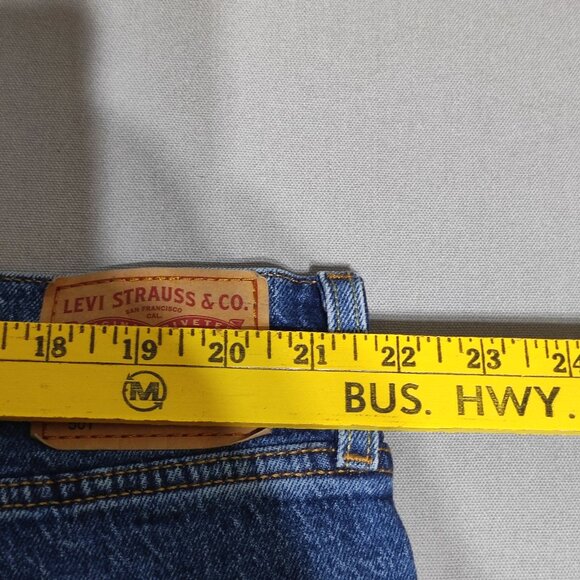 Levi's 501 jeans women's sz 20W denim blue colour classic traditional button fly - Picture 12 of 16